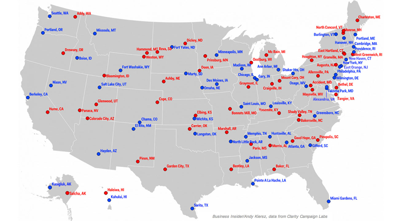 Most Conservative vs Liberal Cities in the United States - ABC7 Los Angeles