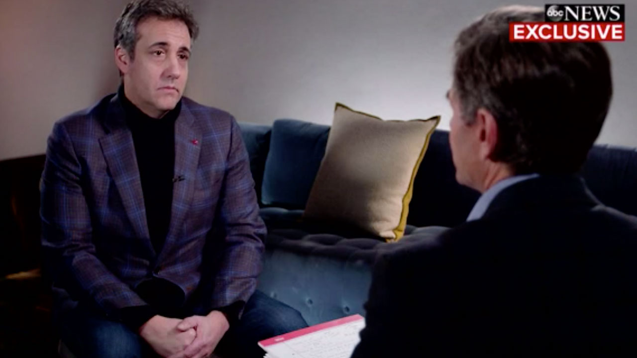 Michael Cohen Interview Ex Trump Lawyer Speaks With George Stephanopoulos On Good Morning America Abc7 New York