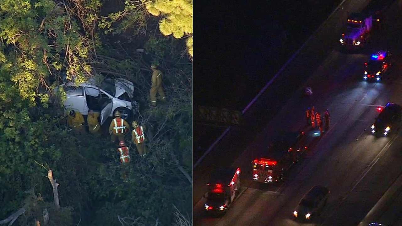 Man killed on NB 605 Fwy in Whittier after surviving crash