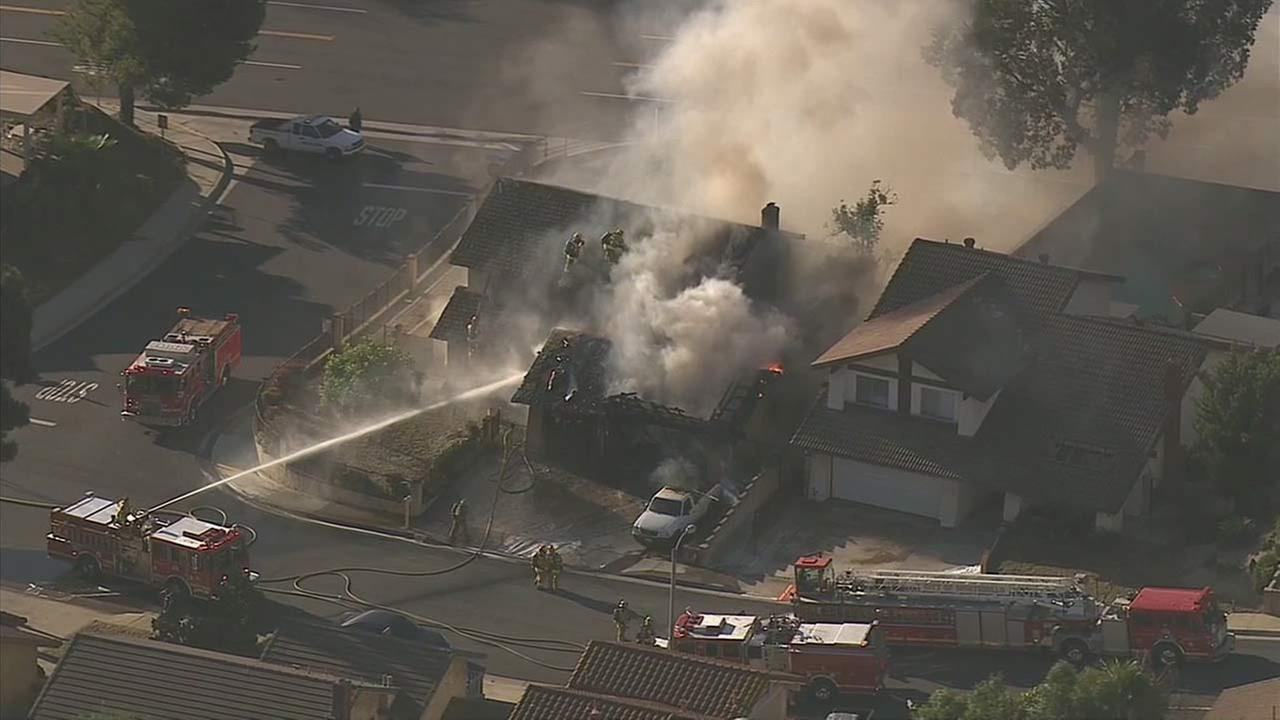 Fire breaks out at 2-story home in Montebello | abc7.com