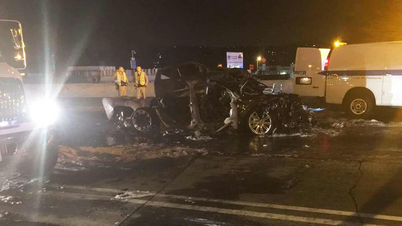 Fatal multicar crash shuts all WB lanes of 10 Fwy in West Covina