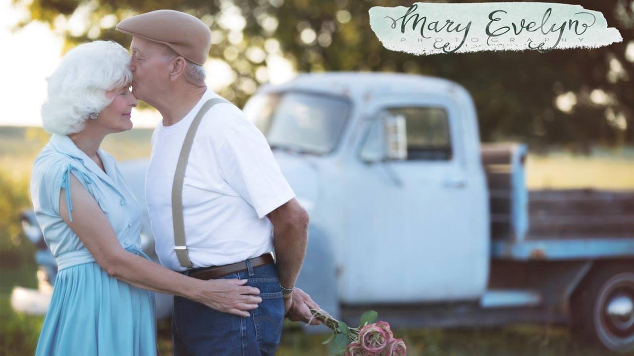 Couple married 57 years shine in photo shoot inspired by 'The Notebook ...