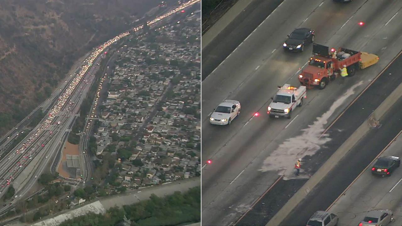 Crash Snarls Morning Commute On SB 5 Fwy In Elysian Park | Abc7.com