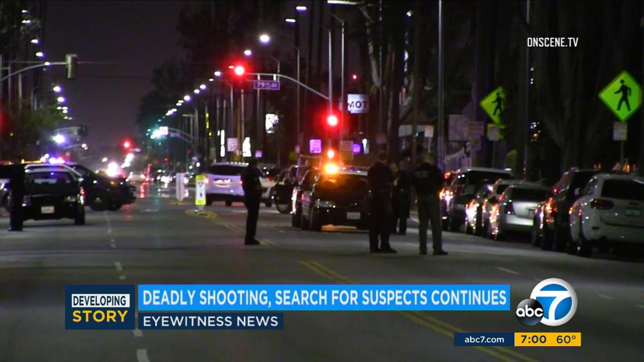 2 Men Killed In Drive Up Shooting In South Los Angeles Suspect At Large 2436