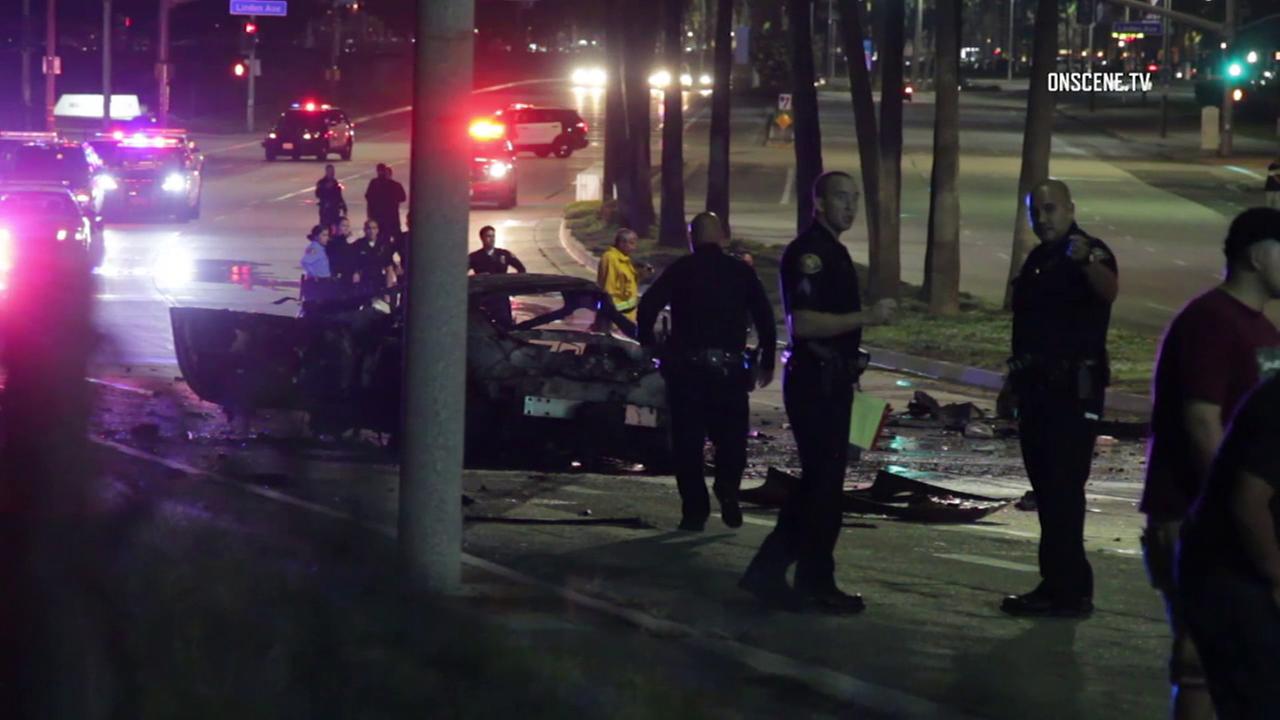 2 killed in fiery crash on Shoreline Drive in Long Beach | abc7.com