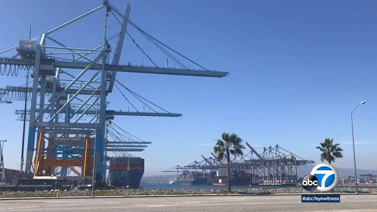 Huge Ships On Display For Port Of Long Beach Harbor Tours Abc7 Huge Ships On Display For Port Of Long Beach Harbor Tours