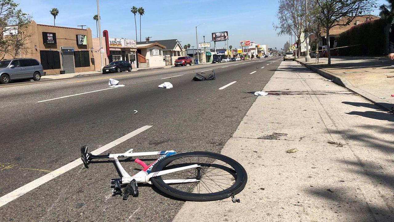 VIDEO Pedestrian struck by car in South Los Angeles while taking part