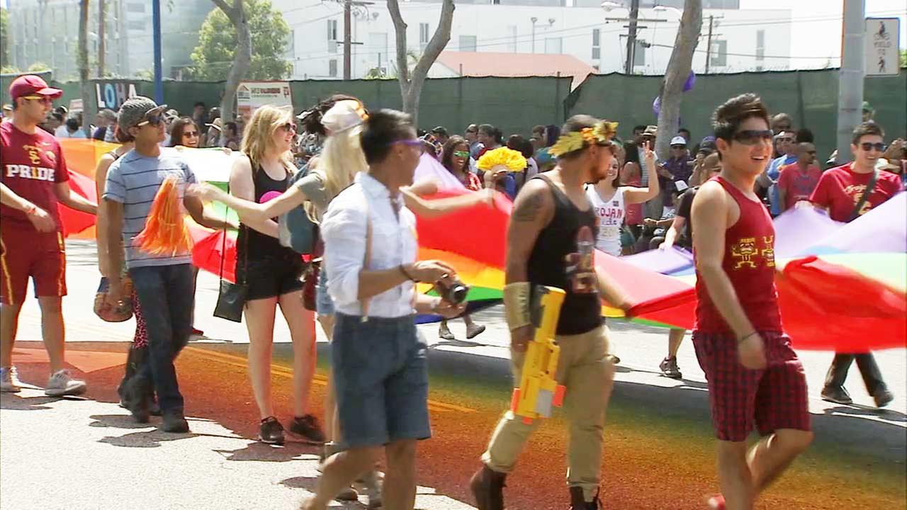 LA Pride Parade draws big crowds to West Hollywood