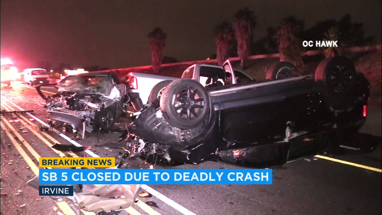 Irvine Crash 9 Vehicle Pileup On Sb 5 Fwy Leaves 1 Dead 9