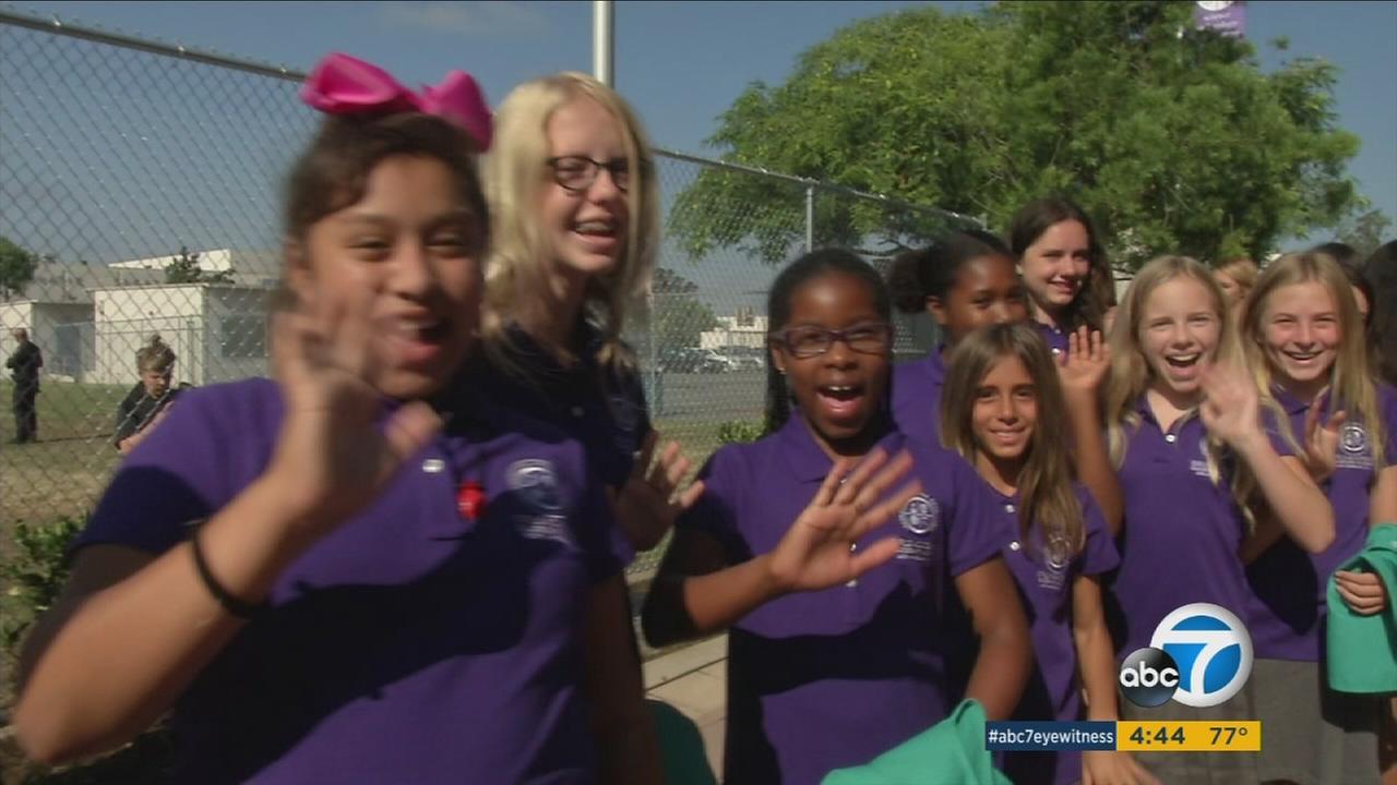 Families, educators celebrate LA's first allgirls public school