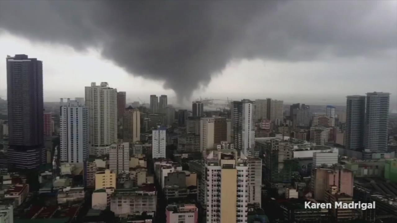 VIDEO Tornado rips through Manila, Philippines