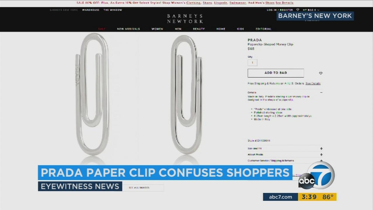 185 Prada paper clip proves unpopular with shoppers