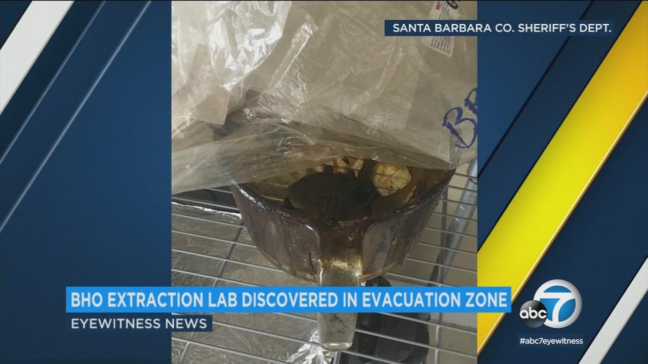Butane honey oil extraction lab discovered in evacuated Montecito home