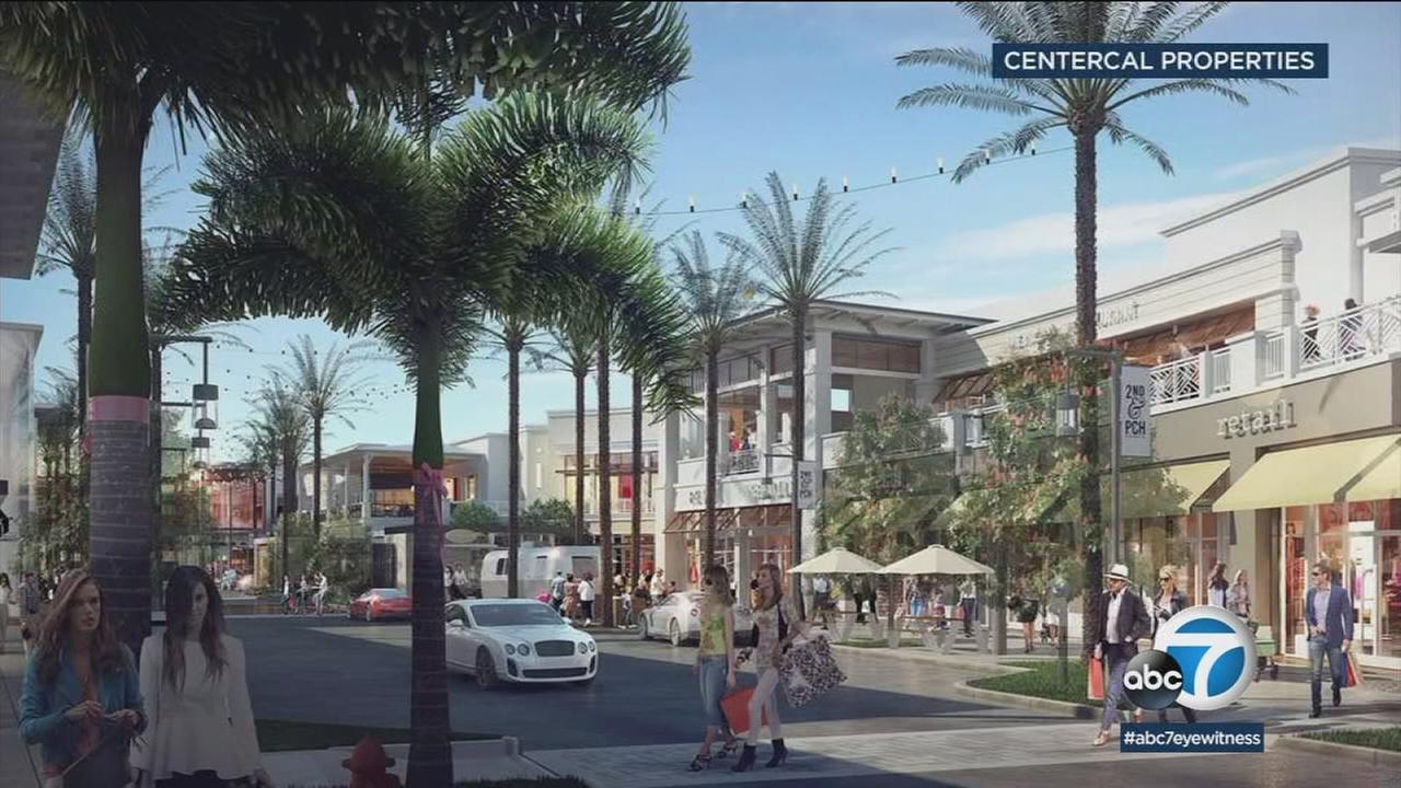 Long Beach's new outdoor shopping center breaking ground