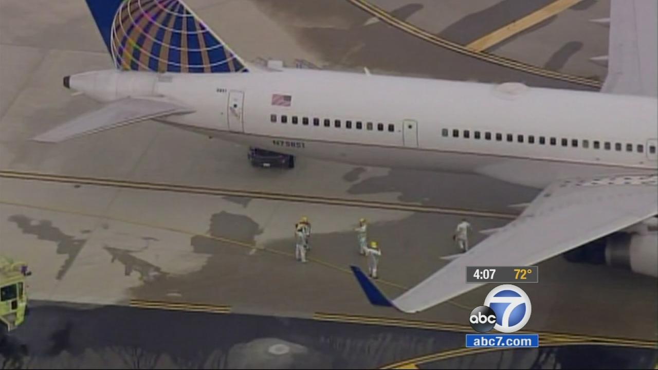 United Airlines jet makes emergency landing at Ontario International Airport