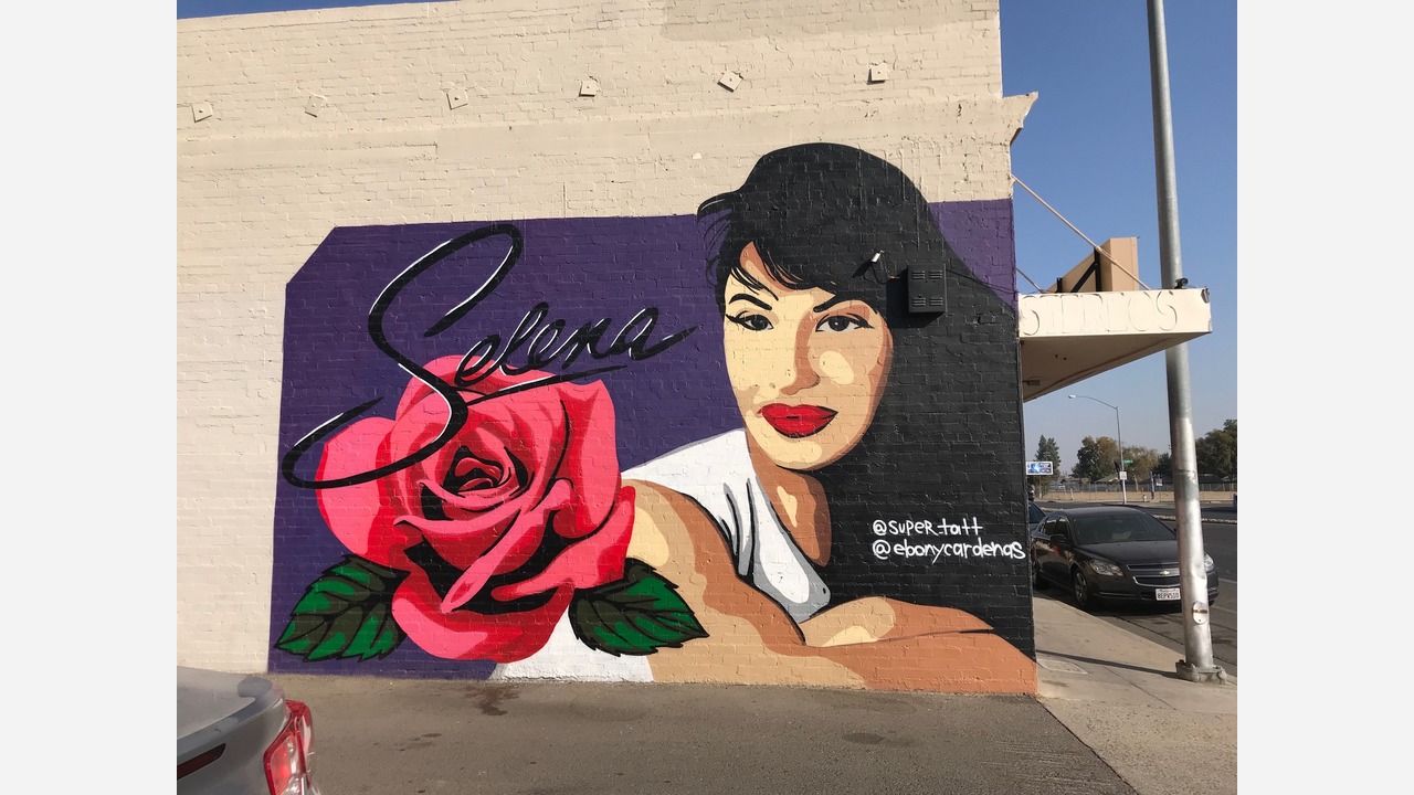 Latino Life Selena Muralist Gets Creative in Fresno