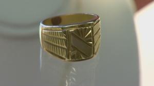 Gold brass deals ring