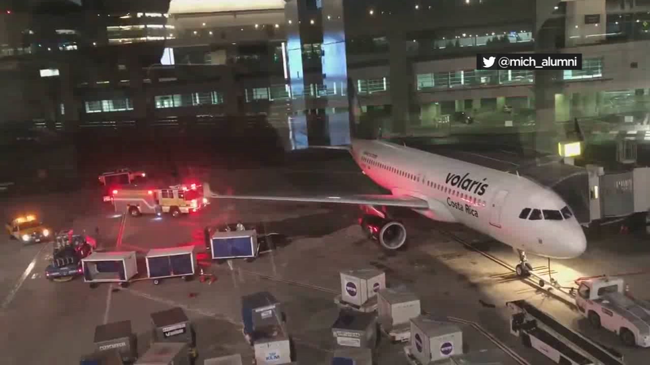 Passengers deplane at SFO after fuel spill on Mexico City bound flight