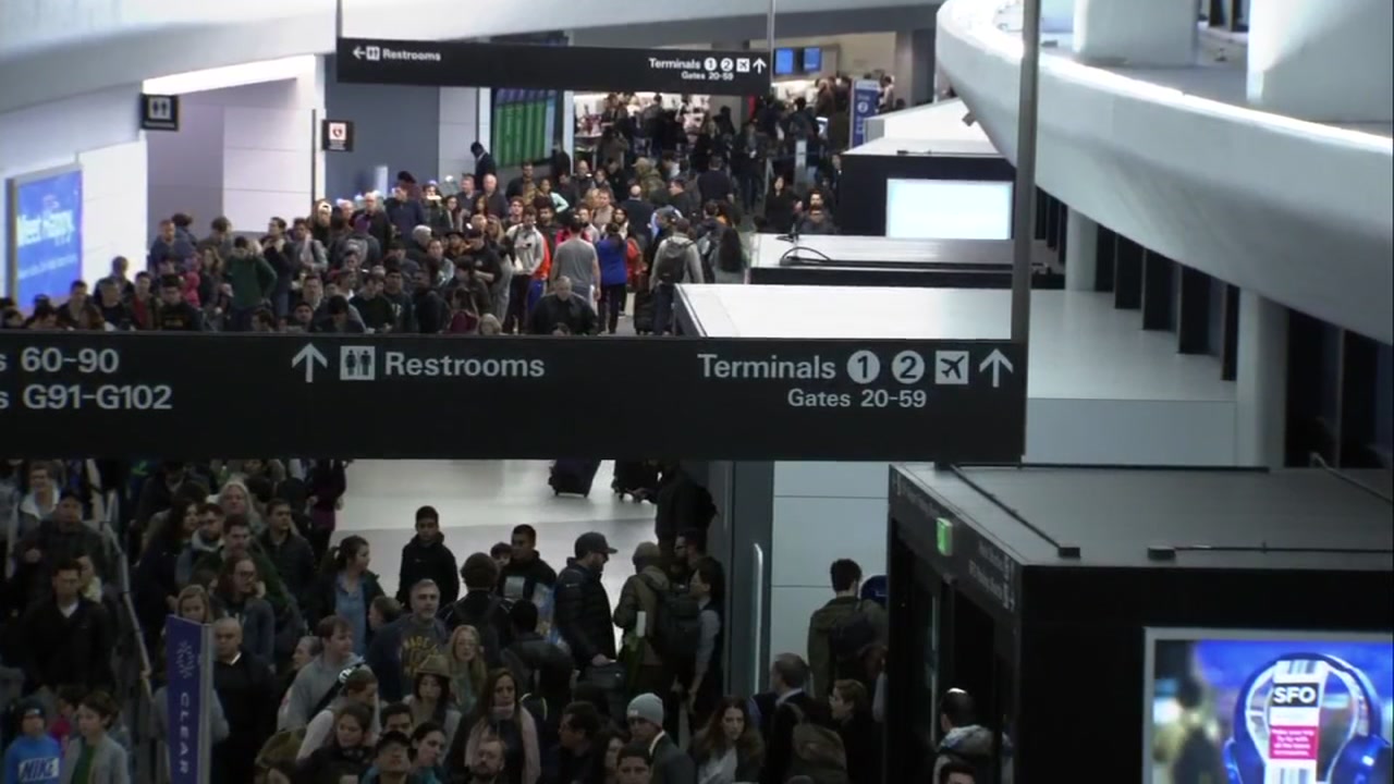 travelers at san francisco international airport experiencing
