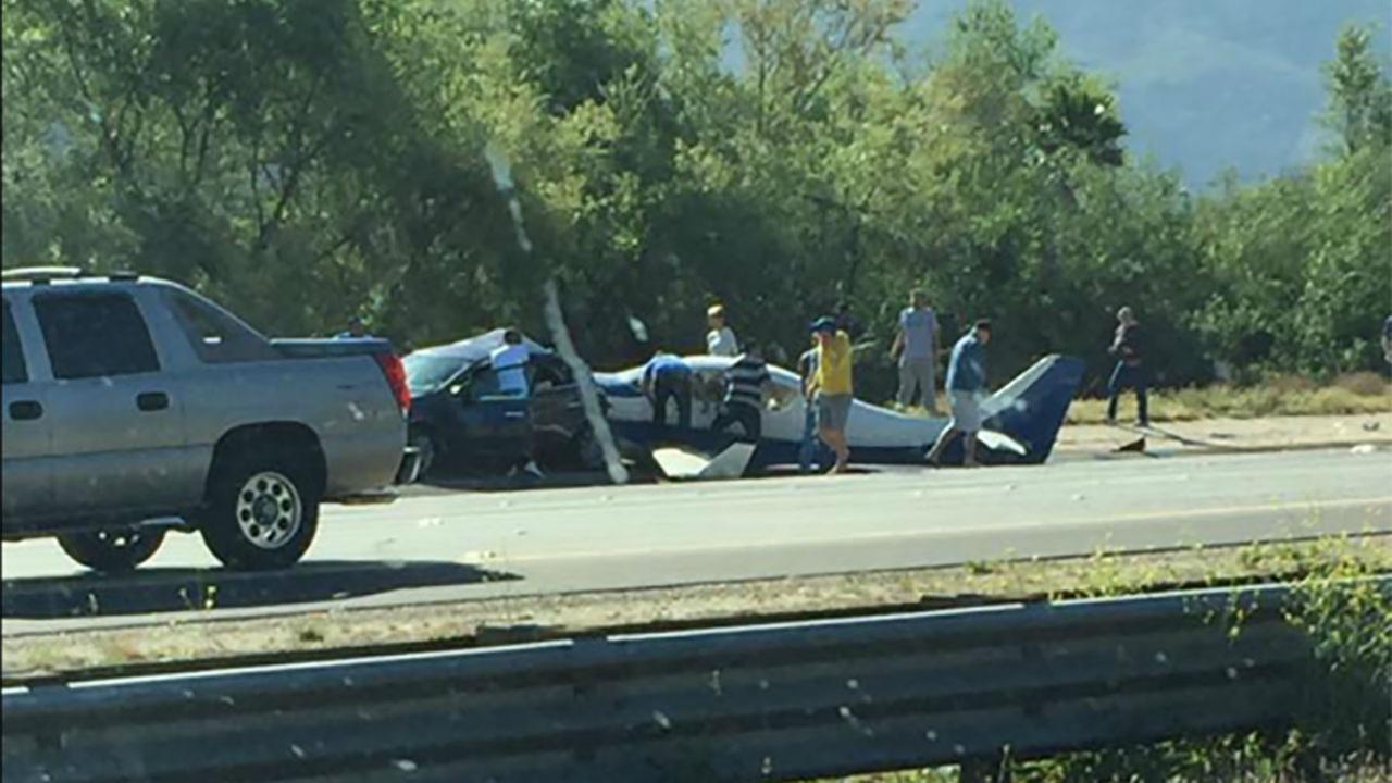 1 Killed As Plane Crashes On Freeway Near San Diego, Hits Car ...