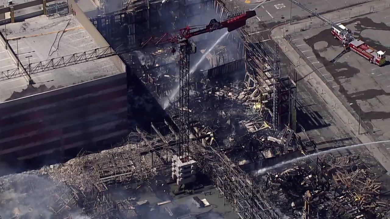 Oakland officials investigating massive fire at building under ...