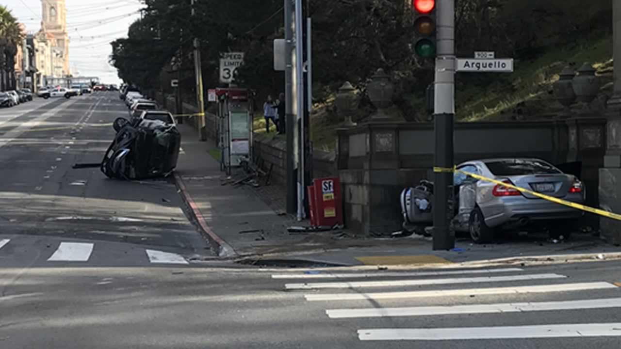6 injured in rollover crash in San Francisco, children taken to hospital