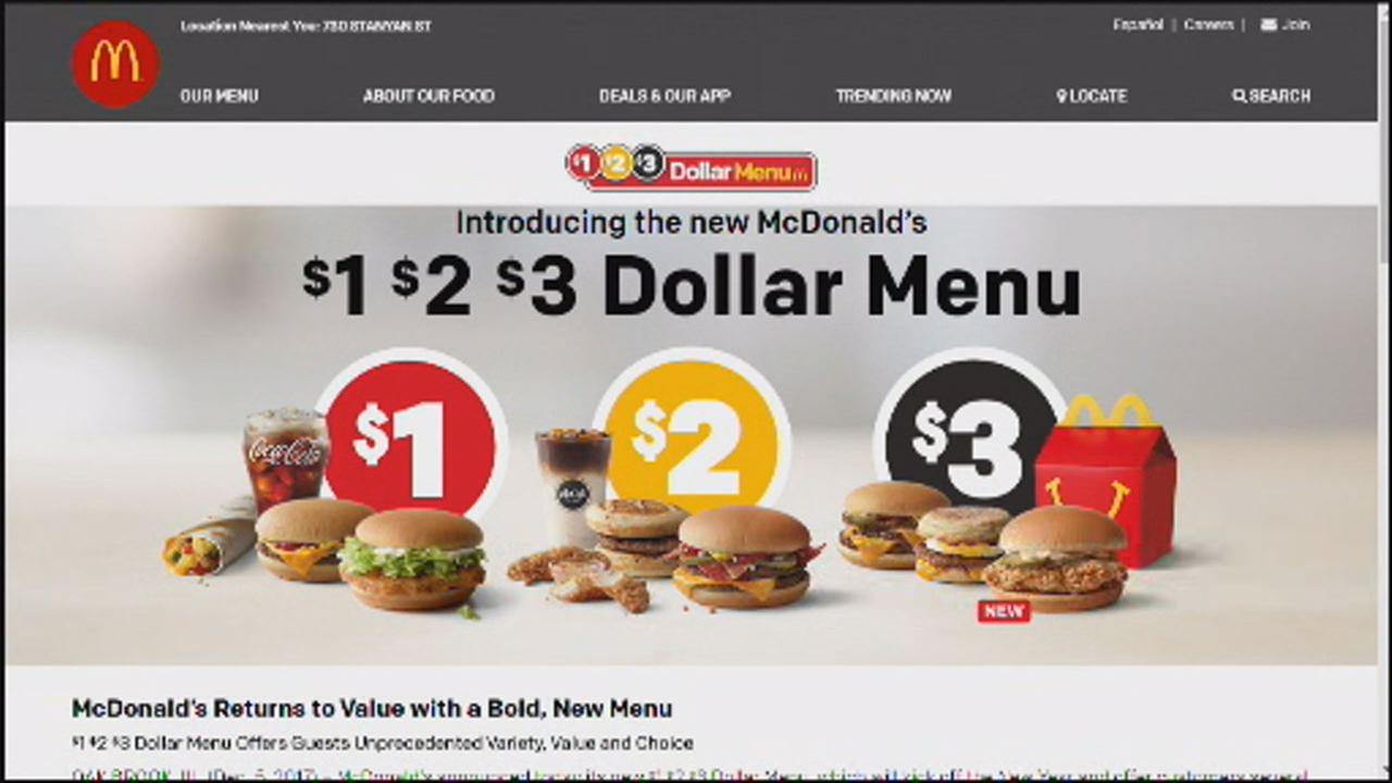 McDonald's new dollar menu to make debut