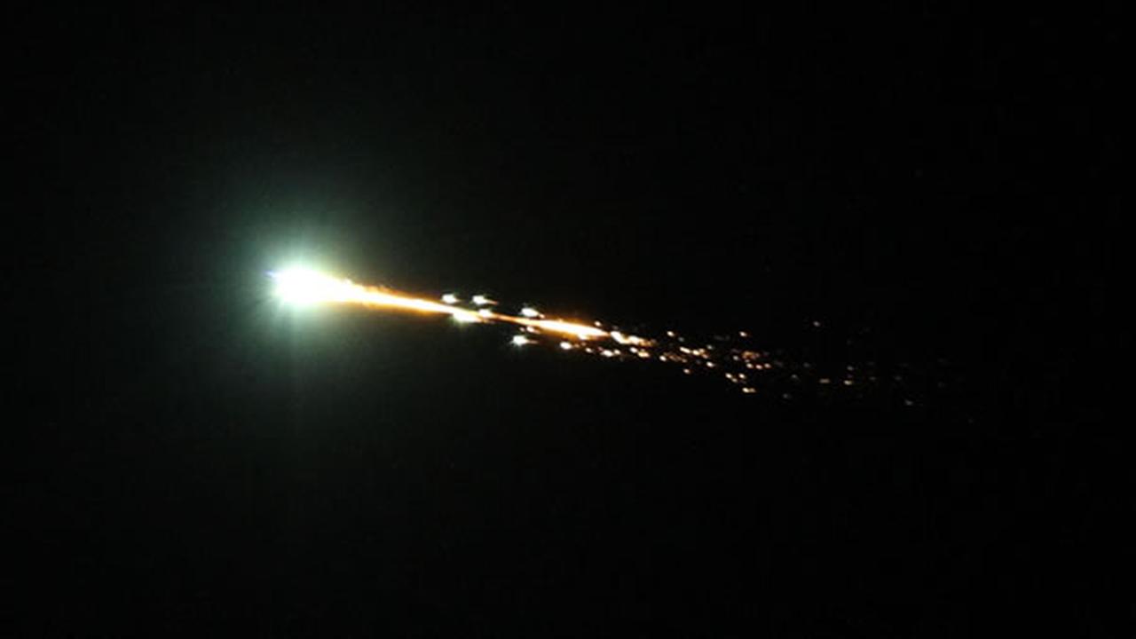 Fireball streaks across sky over Northern California