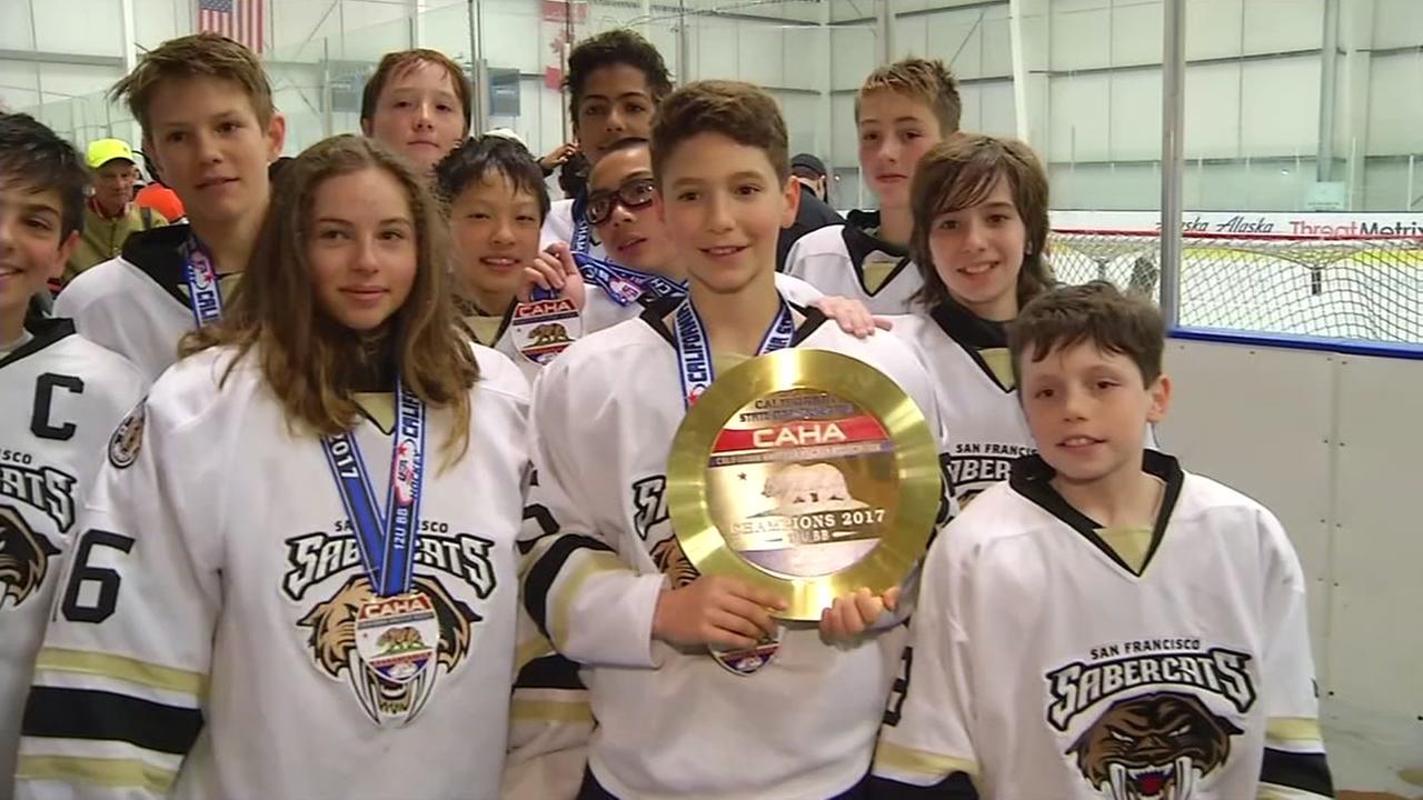 Youth hockey teams face off in state championship in San Jose