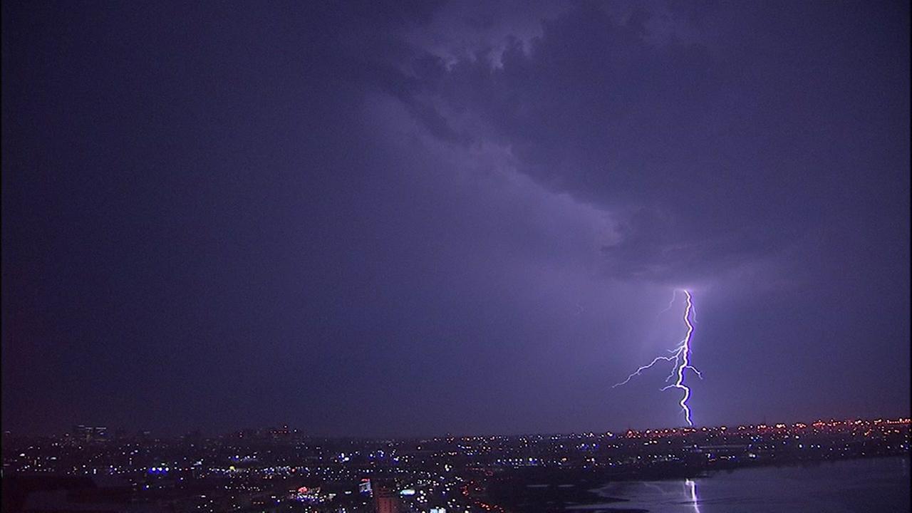 lightning storm bay area today