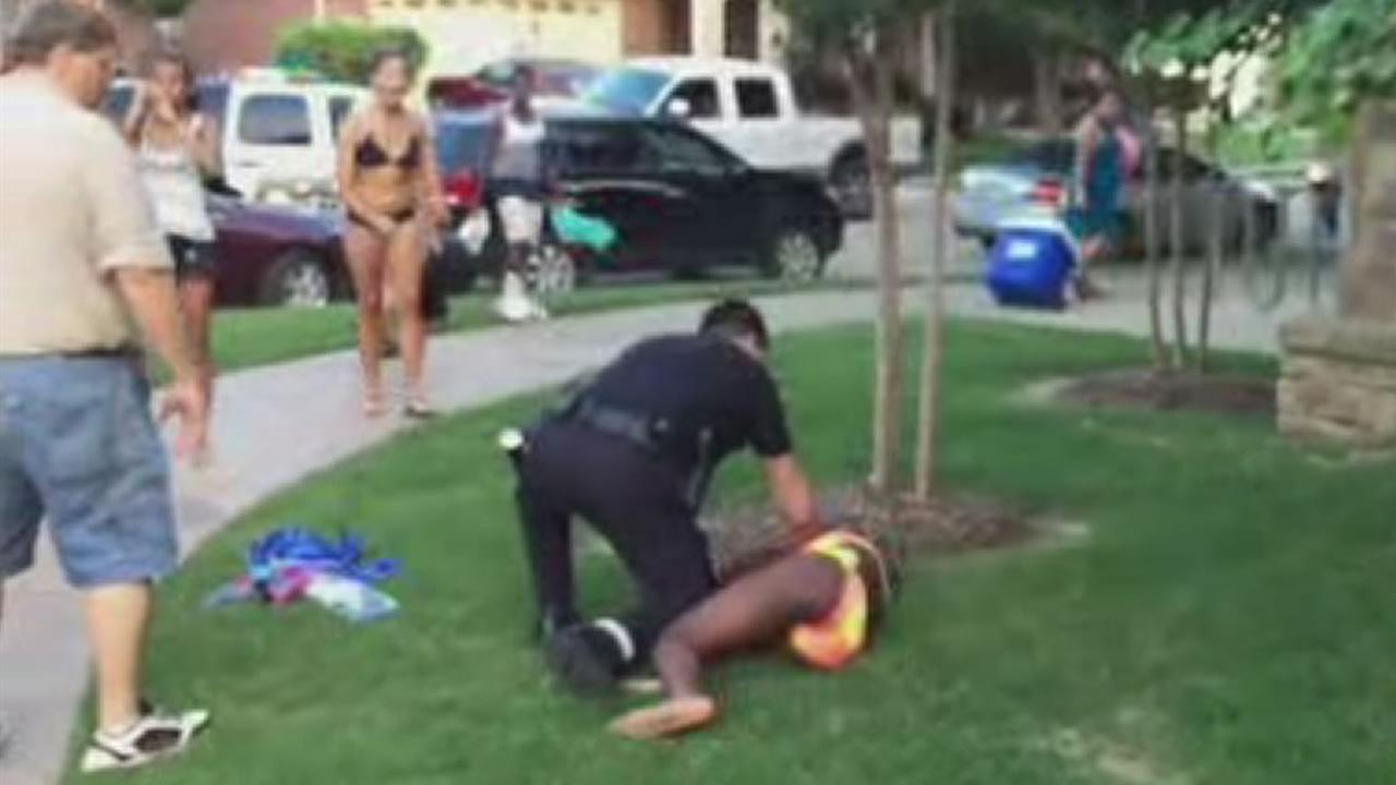 Texas police officer placed on leave after video shows him 