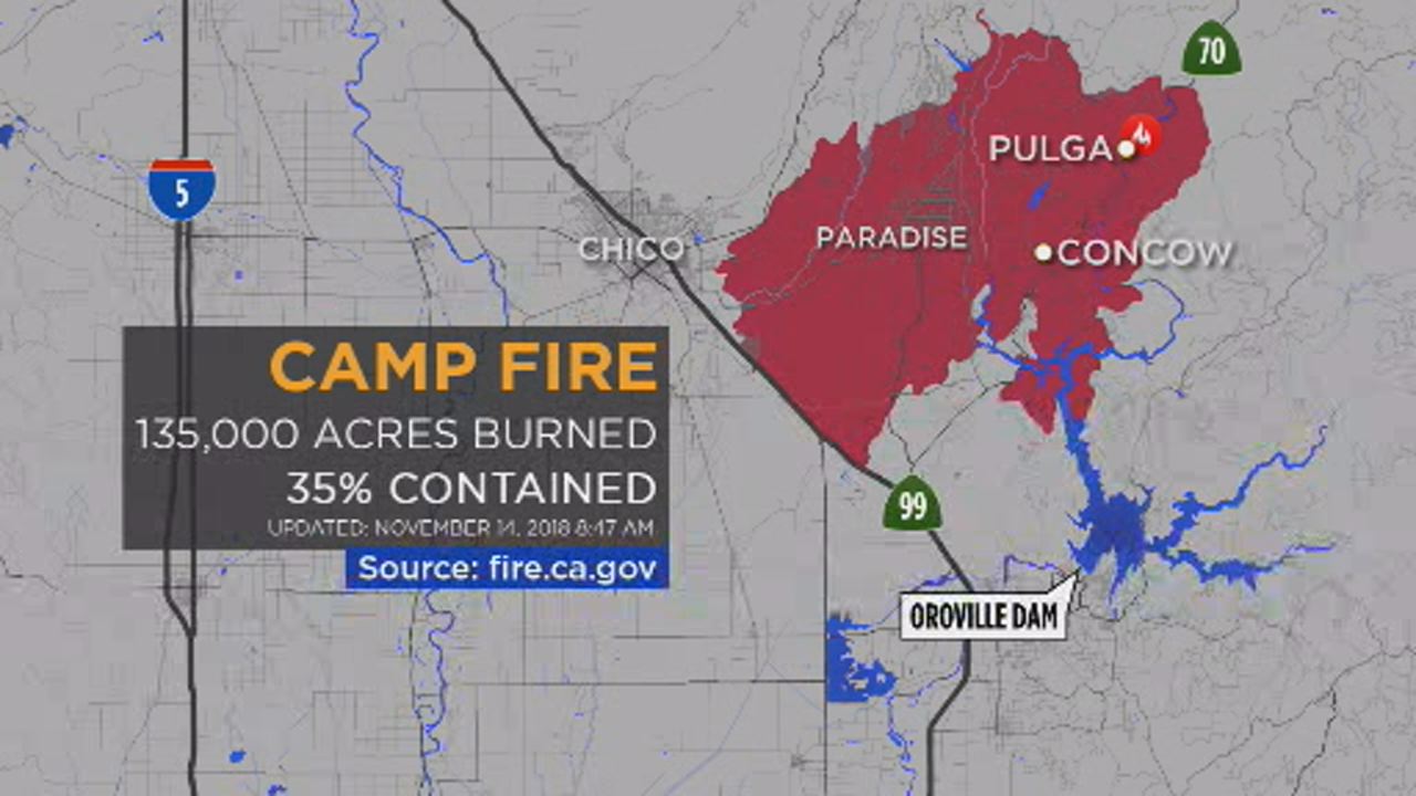 Camp Fire Interactive Map Shows Damaged Destroyed Structures In Butte