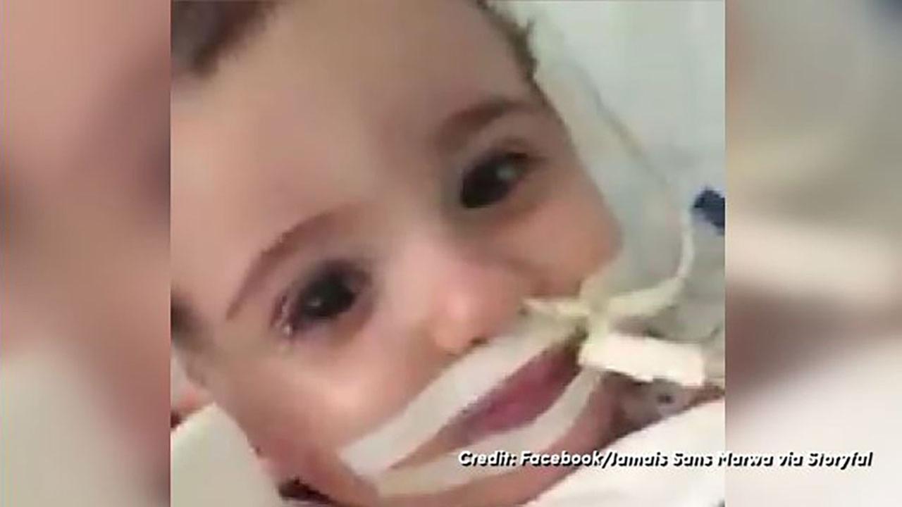Baby opens her eyes after months in coma