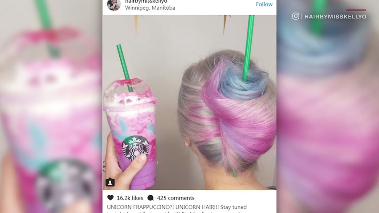 Starbucks Unicorn Drink Now A Hairstyle Starbucks Unicorn Drink Now A Hairstyle