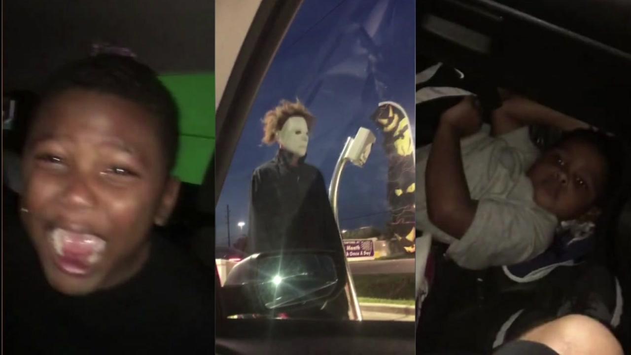 Kids' epic freakout captured at 'haunted' car wash in Texas