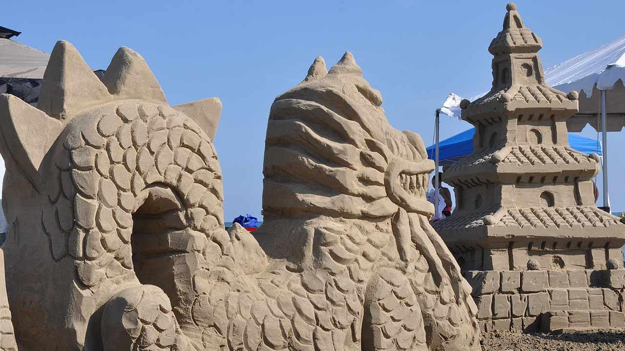 Galveston Sand Castle Building Competition On East Beach