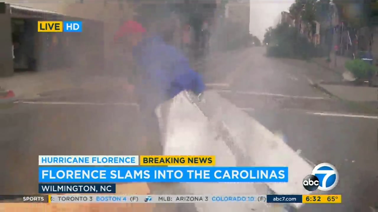'I'm not cut;' Storm debris hits ABC13 Ted Oberg during live shot