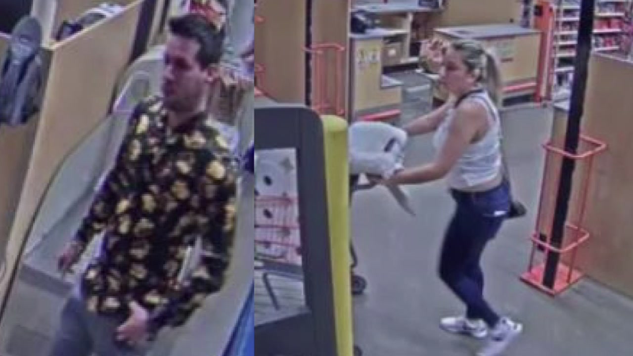 Surveillance video shows pair using skimmed debit car at Pasadena Home Depot