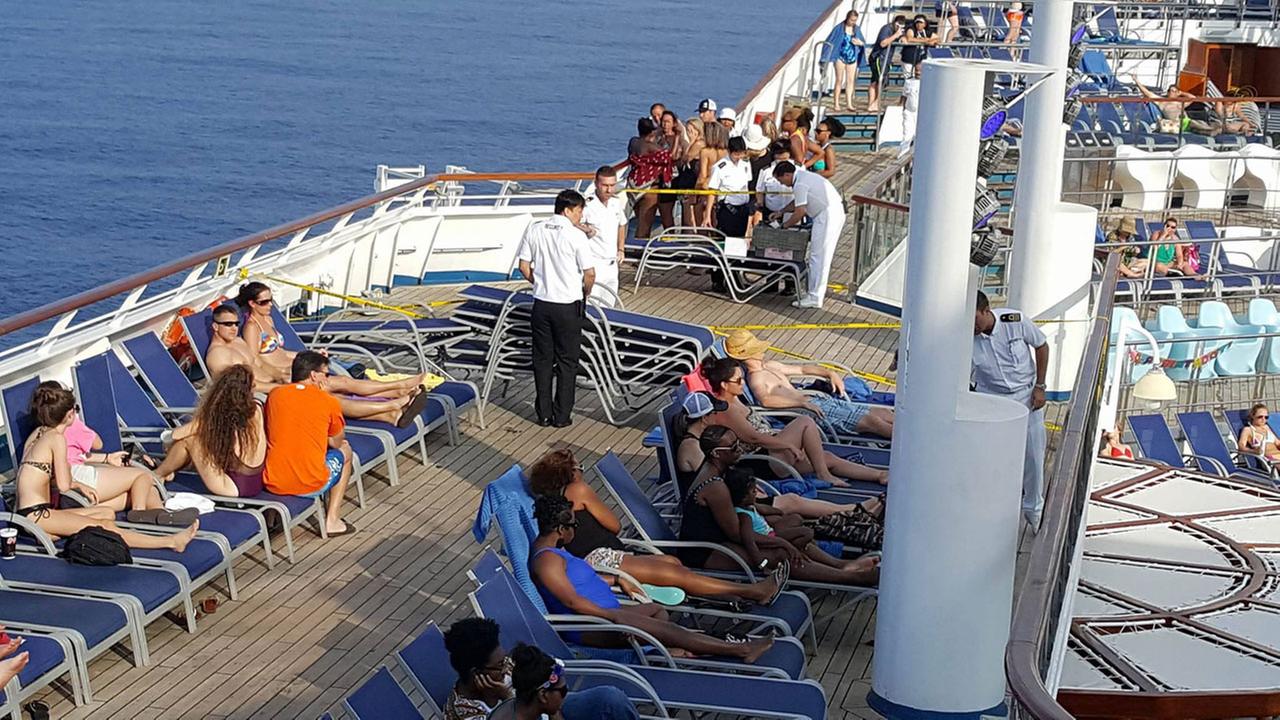 woman overboard on cruise ship