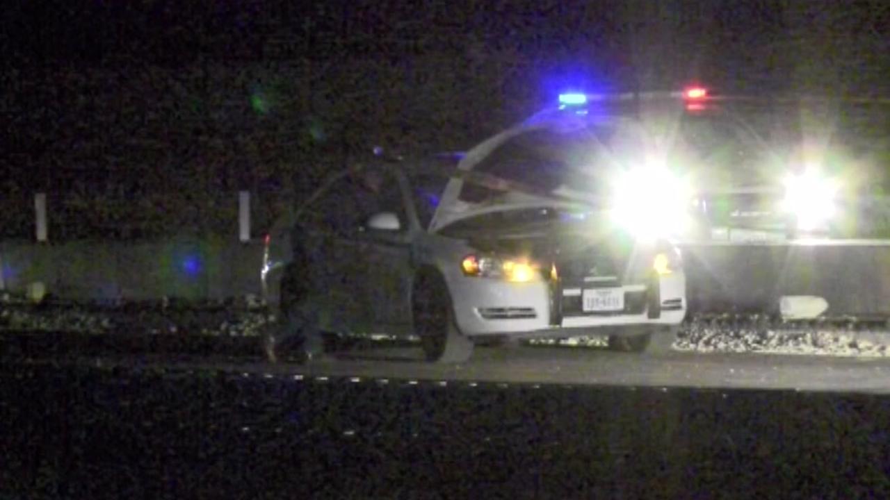 Driver crashes car after shooting on NW Fwy