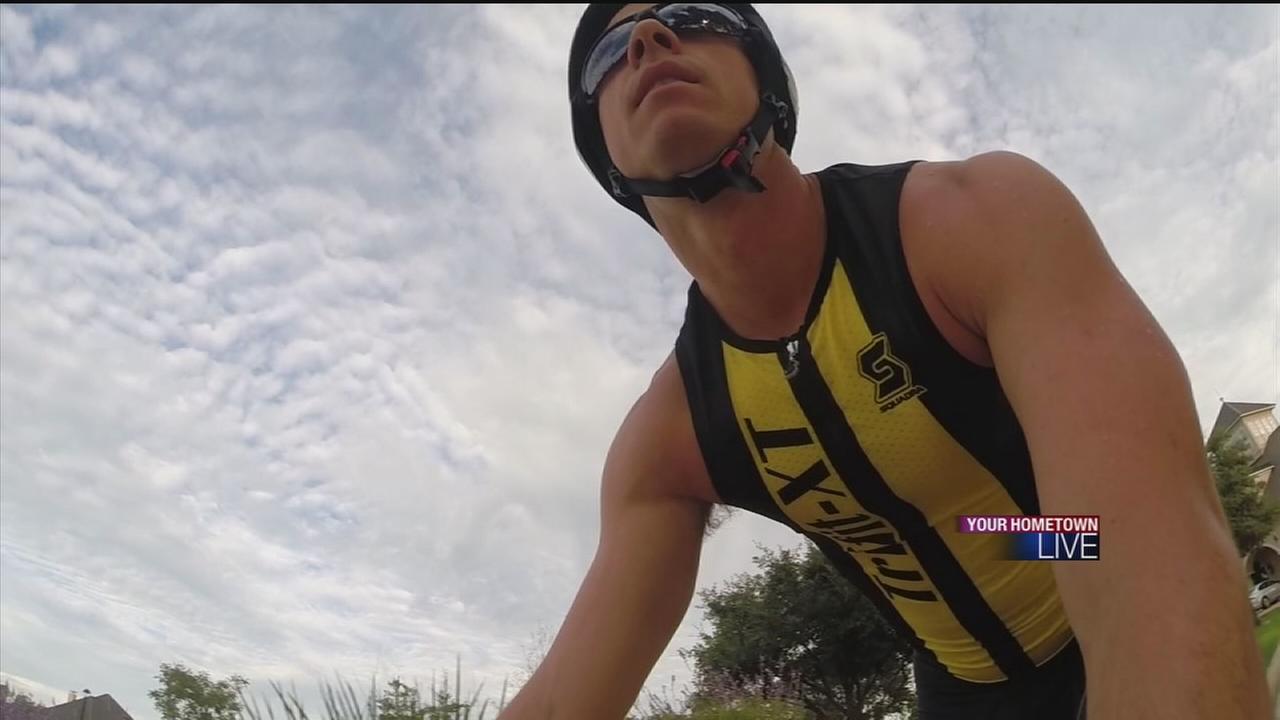 Houston man about to complete his 100th triathlon