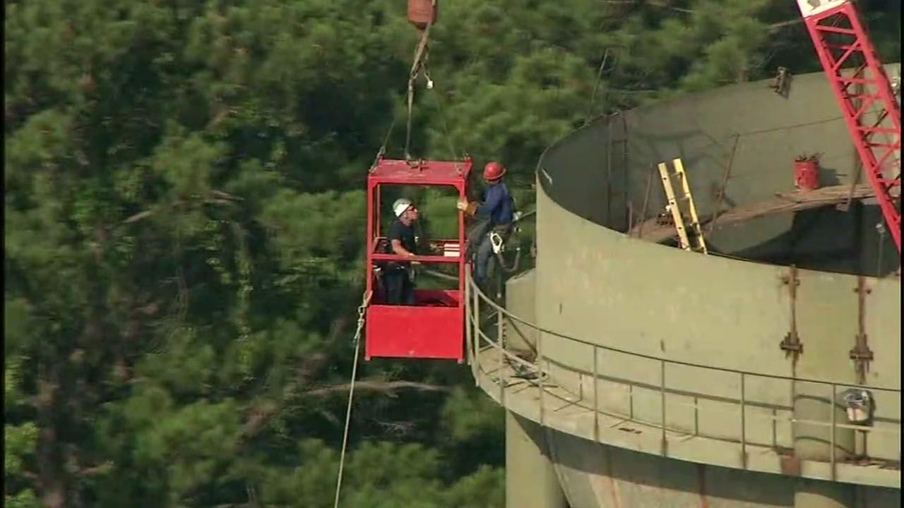 Firefighters rescue 3 workers in deadly water tower accident 150 feet