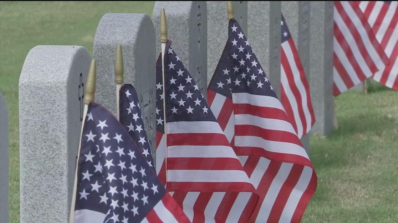 Veterans remembered by Flags For Our Heroes