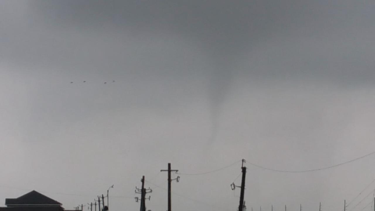 Funnel clouds spotted across southeast Texas