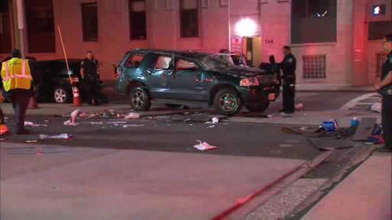 3 hurt in crash near Holland Tunnel in Jersey City
