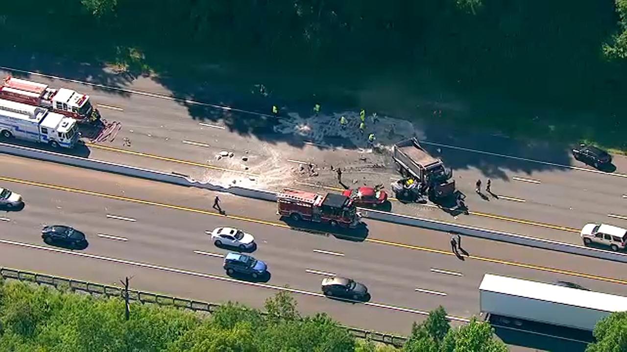 Accident Involving Car And Dump Truck On I-78 In Berkeley Heights, New ...