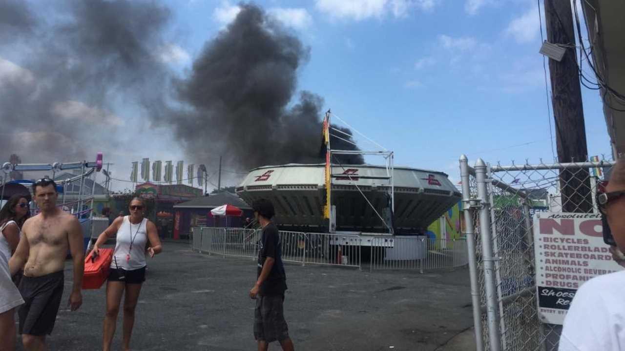 Fire erupts at Keansburg Amusement Park in New Jersey