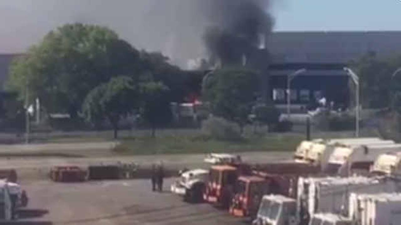 Fire breaks out at cargo building at JFK airport