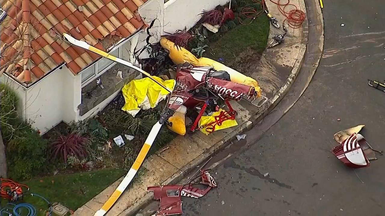At least 3 killed as helicopter crashes into house in Newport Beach