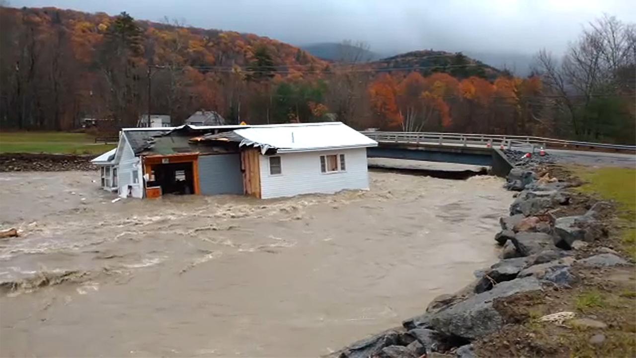 Flooding washes away home in Warren, New Hampshire | abc7ny.com